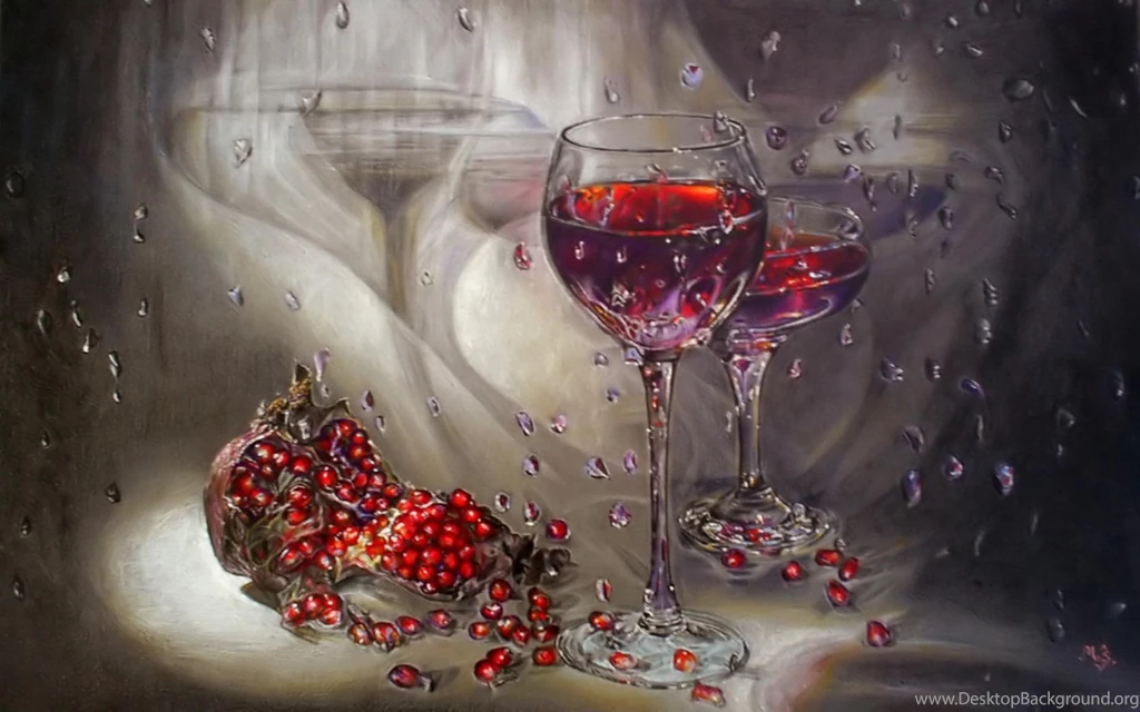 Desktop Wallpapers · Gallery · 3D Art · Pomegranate Juice