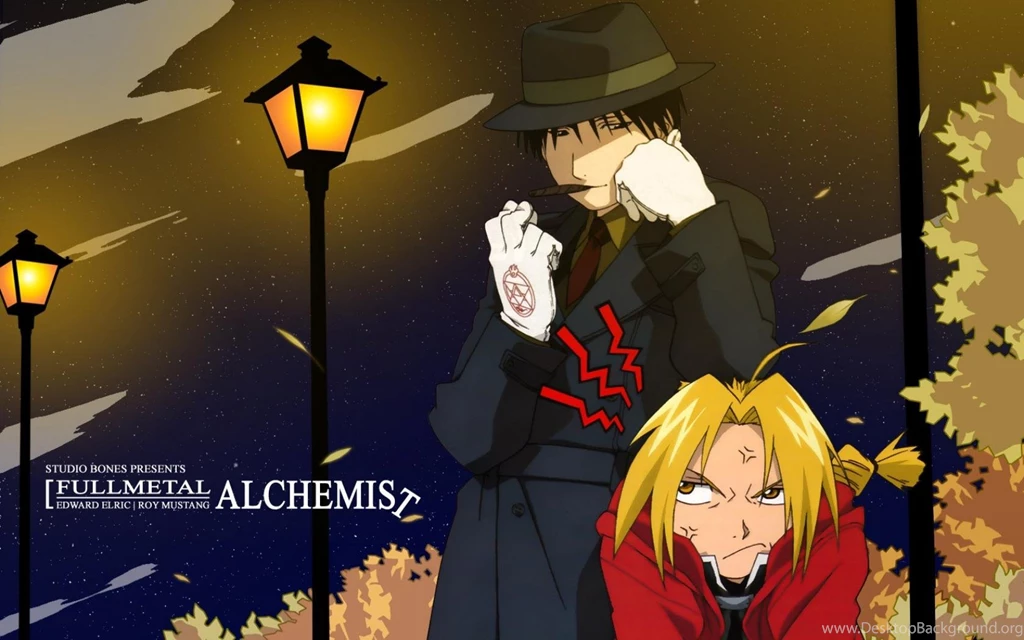 Elric Edward Fullmetal Alchemist Roy Mustang Wallpapers   (