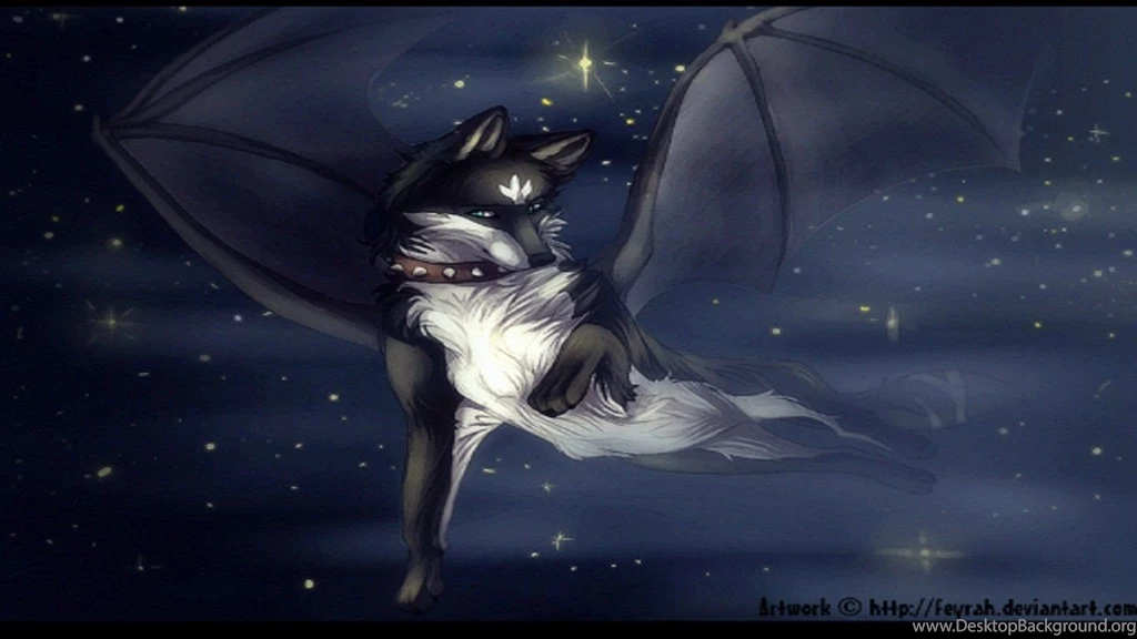 Other Lunak Winged Wolf Lunarion Sky Epic Wallpapers For Desktop ...