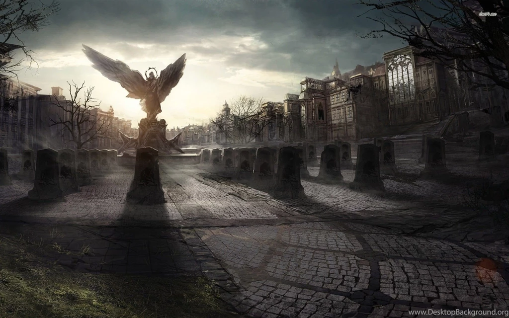 Cemetery In The Middle Of The City Wallpapers Fantasy Wallpapers ...