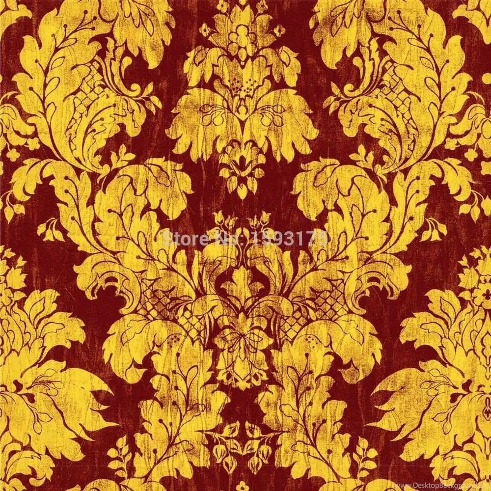 Super Luxury Gold Foil Wallpapers Hote/Night Club/ Bar 3d Metallic ...
