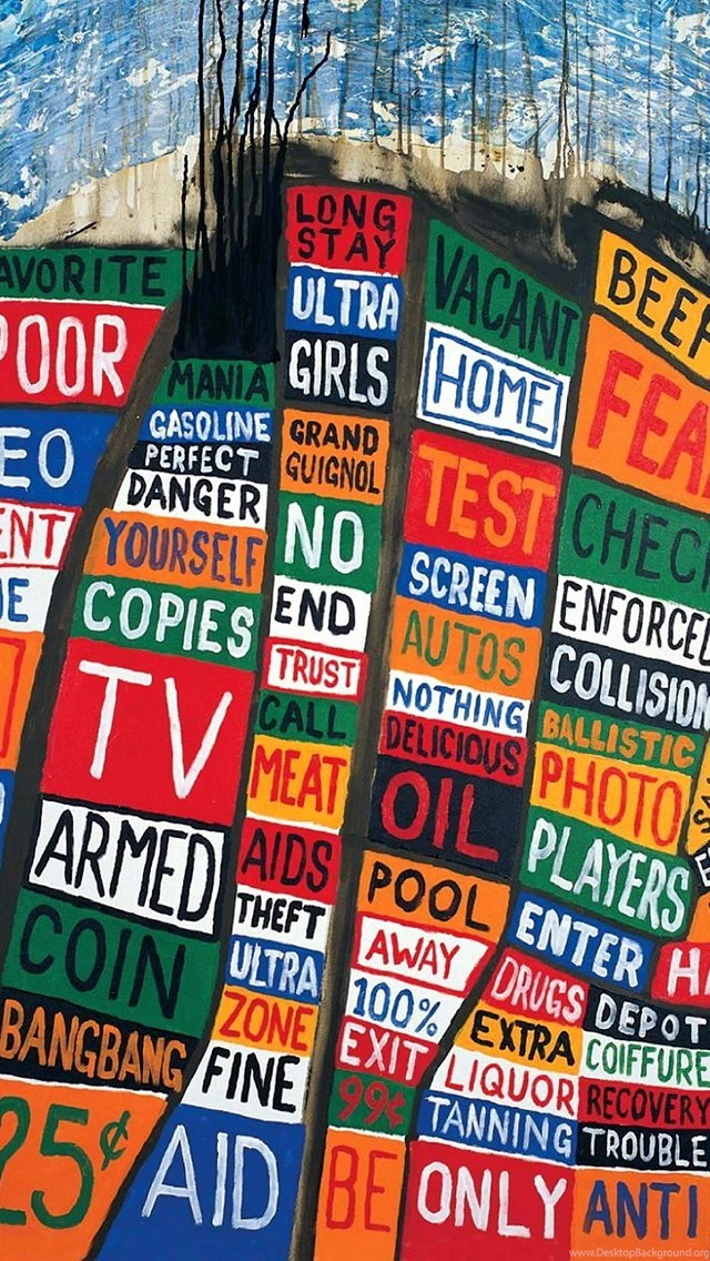 iPhone 5 Wallpapers (Radiohead Hail To The Thief)