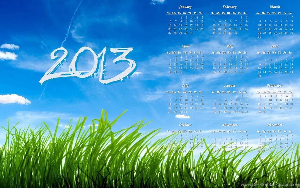Calendar 2013 Desktop Backgrounds