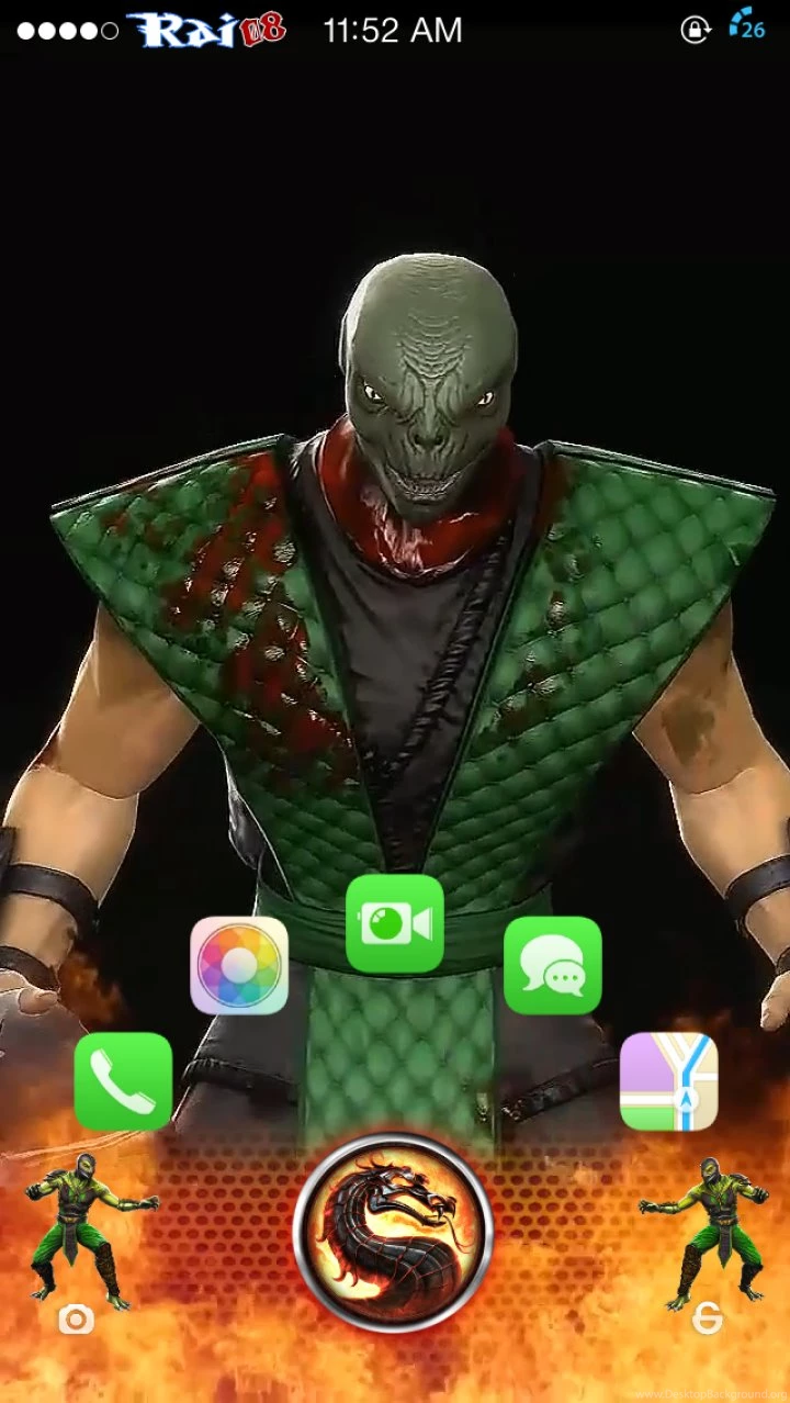 Mortal Kombat Reptile Video Wallpapers With JellyLock