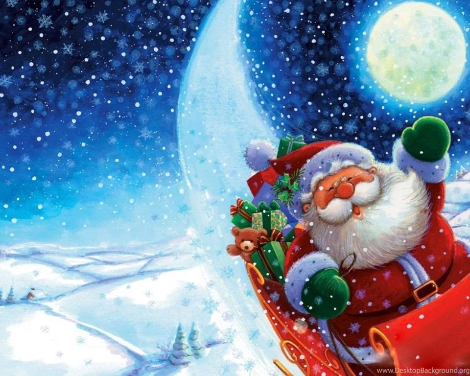 Christmas Wallpapers HD Widescreen Santa Merry Christmas And New ...