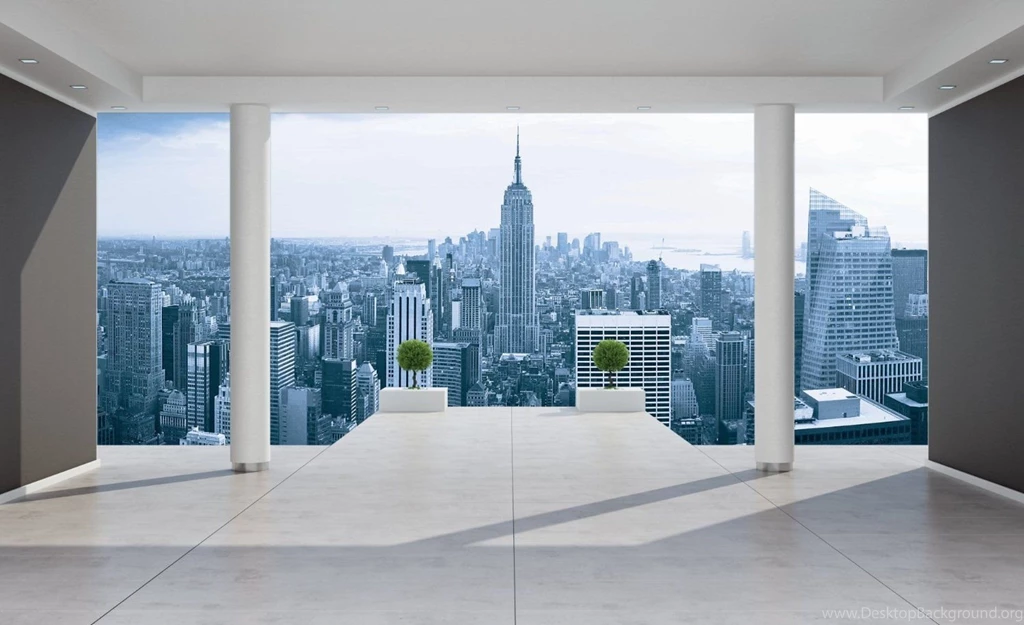 New York Empire State Penthouse View Wallpapers Mural     Amazon.com