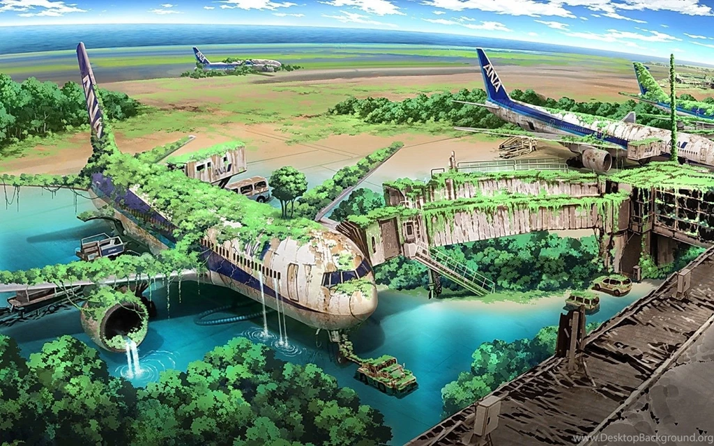 Aircraft Ruins Anime Fresh New Hd Wallpapers [Your Popular HD ...