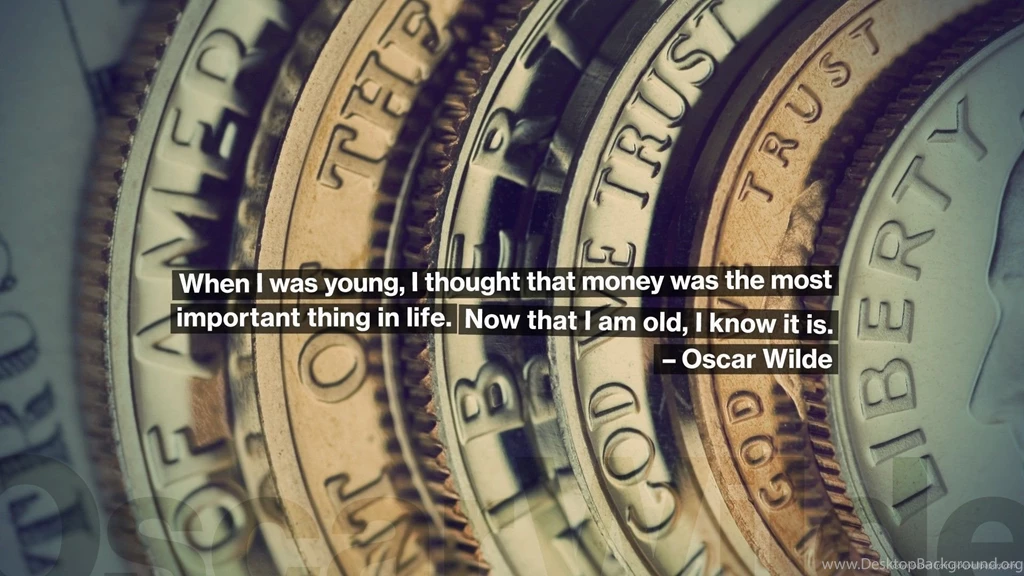 HD Oscar Wilde On Money Wallpapers