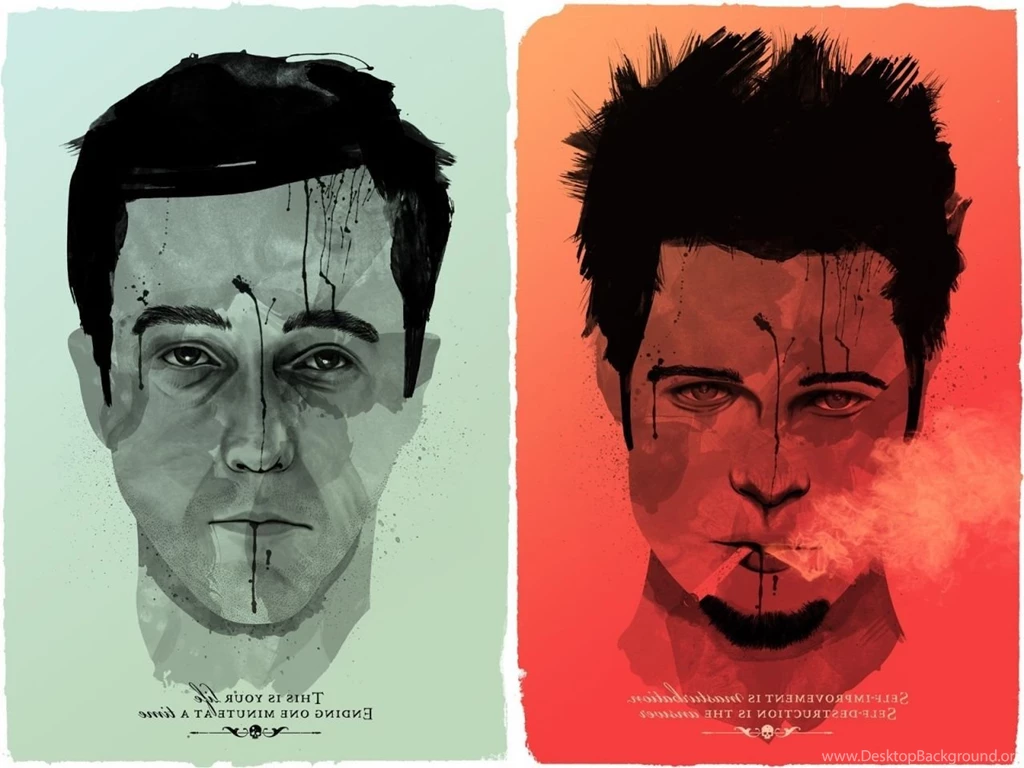Download Wallpapers 1280x960 Fight Club, Tyler Durden, Brad Pitt ...