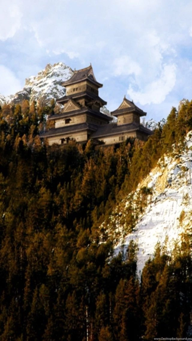 Asian Hill House iPhone Wallpapers Download   640x1136   221397