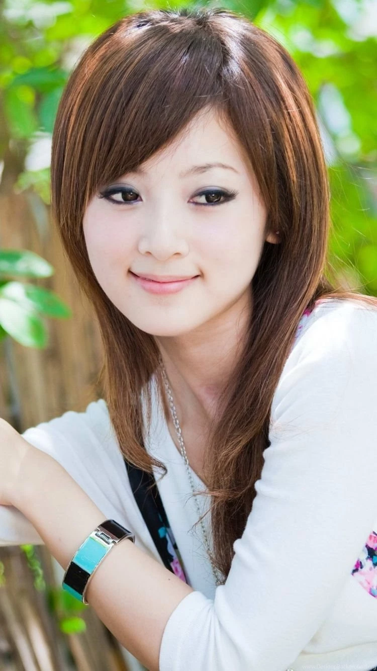 Download Wallpapers 750x1334 Girl, Asian, Eyes, Smile, Style, Model ...