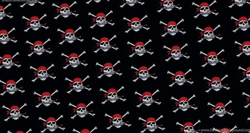 Pirate Skulls Twitter Backgrounds Pattern Twitterevolutions