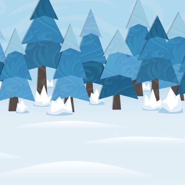 Game Art Backgrounds Winter Forest Repeatable