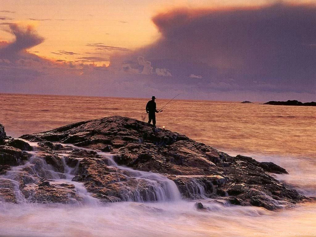 Desktop Wallpapers · Gallery · Nature · Evening Fishing