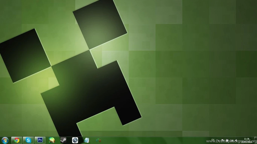 Photoshop] [WALLPAPER] Minecraft Creeper