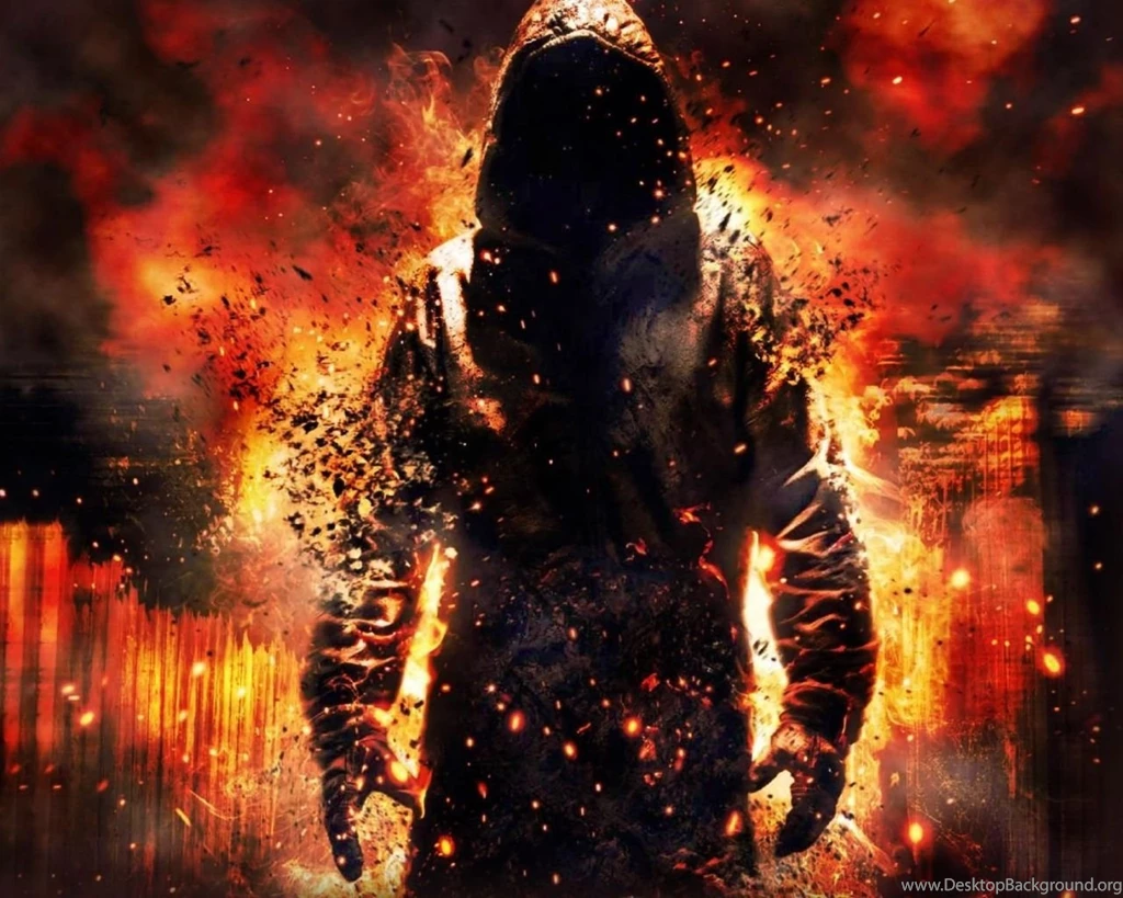 Download Wallpapers 1280x1024 Fire, Destruction, Debris, Cape ...