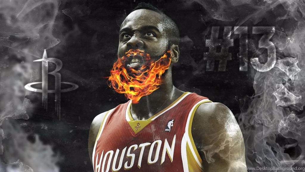 On Fire 4K James Harden Wallpapers