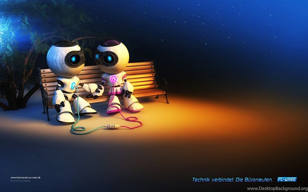 Robotic Love Wallpapers