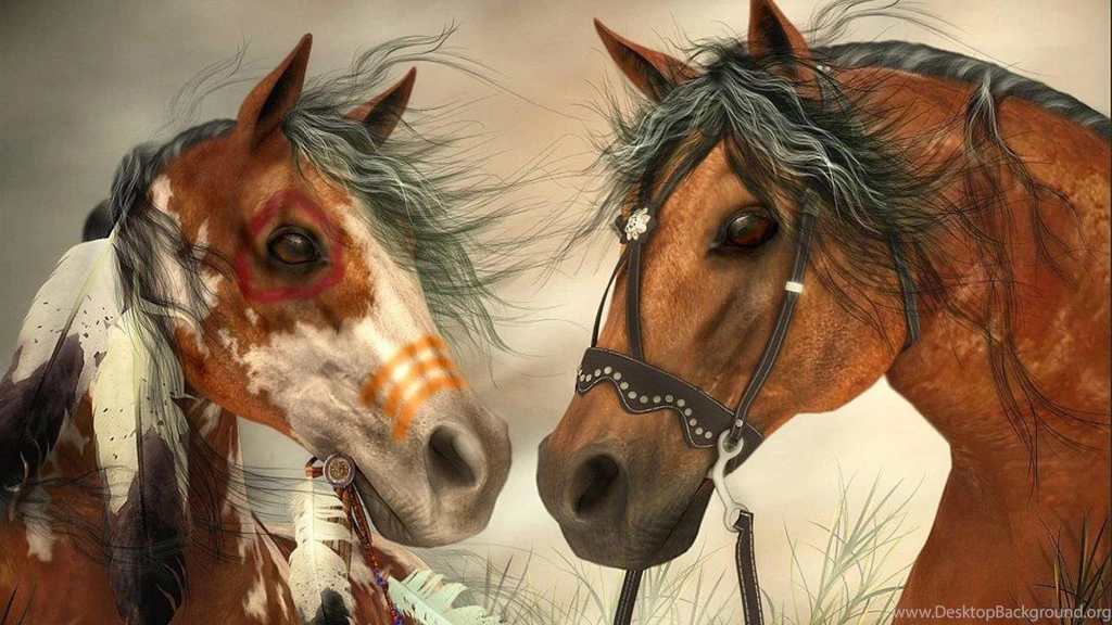 War Horse Indians And War Horse Of The Cowboys Hd Wallpapers ...