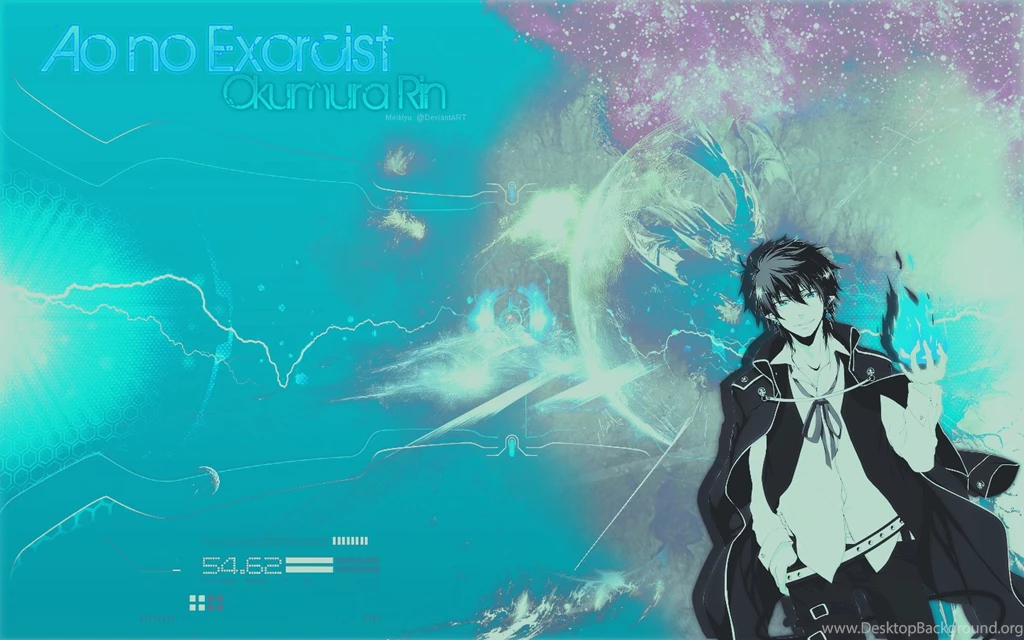 DeviantArt: More Like Okumura Rin Ao No Exorcist Wallpapers By Meikiyu