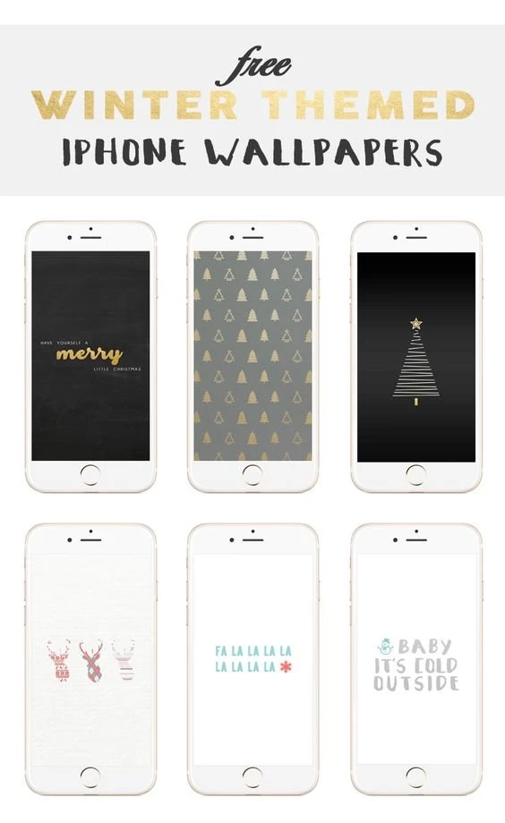Free Winter Themed iPhone Lock Screen Wallpaper Backgrounds ...