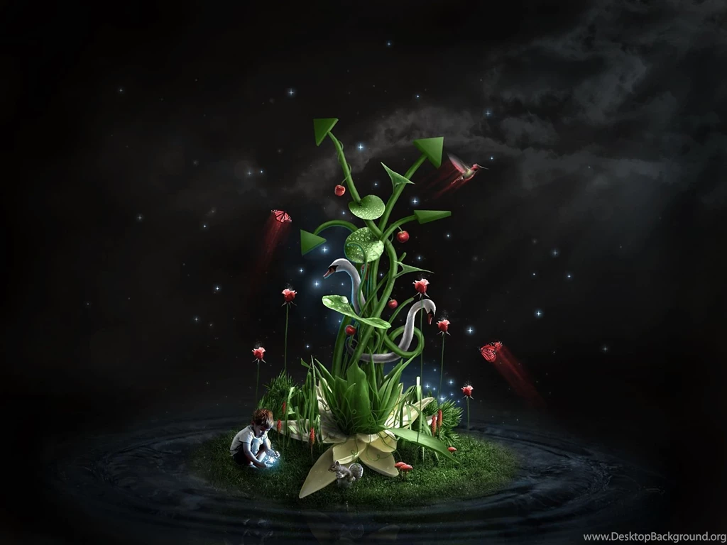 FREE 3D MUSHROOM WALLPAPER   (