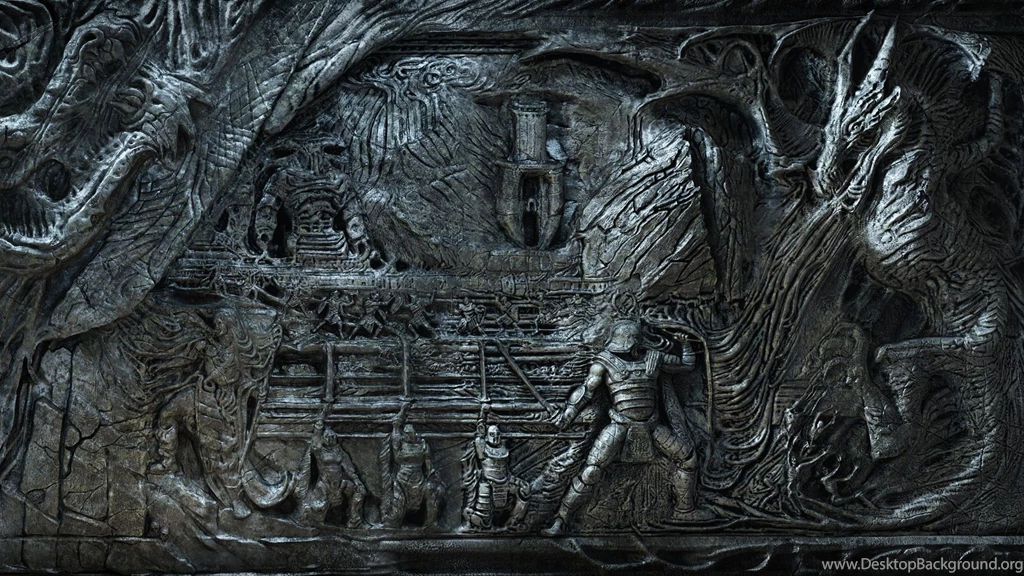 2560x1440 Dragon, Skyrim, The Elder Scrolls, Bas relief, Skyrim ...