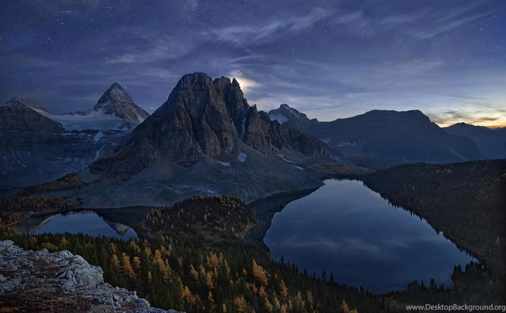 Starry Night At Mountains >> HD Wallpaper, Get It Now!