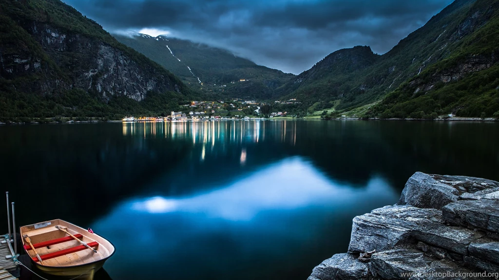 Download Wallpapers 3840x2160 Mountain, Lake, Beautiful Night 4K ...