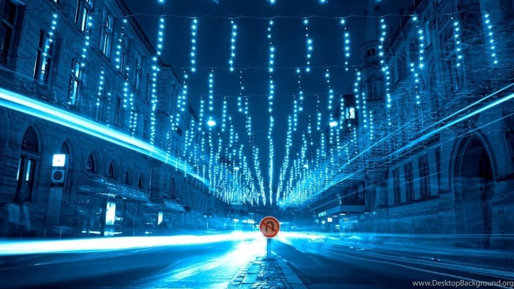 City Long Exposure Nighttime Light Street Streaks Wallpapers