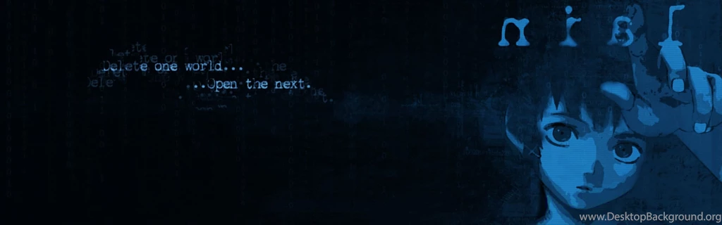Blue Text Serial Experiments Lain Iwakura Lain Anime Anime Girls ...