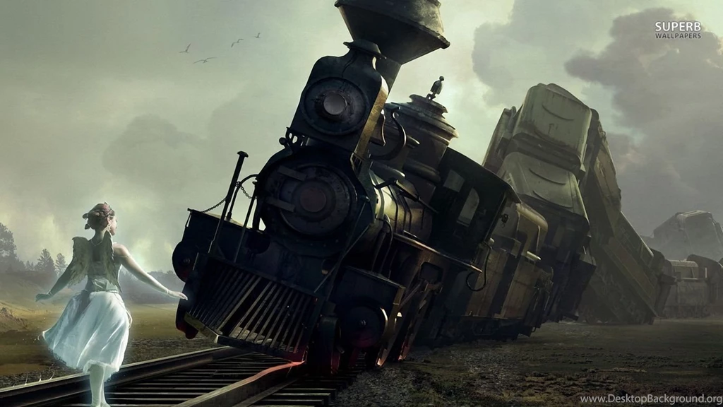 Angel Derailing The Train Wallpapers Fantasy Wallpapers