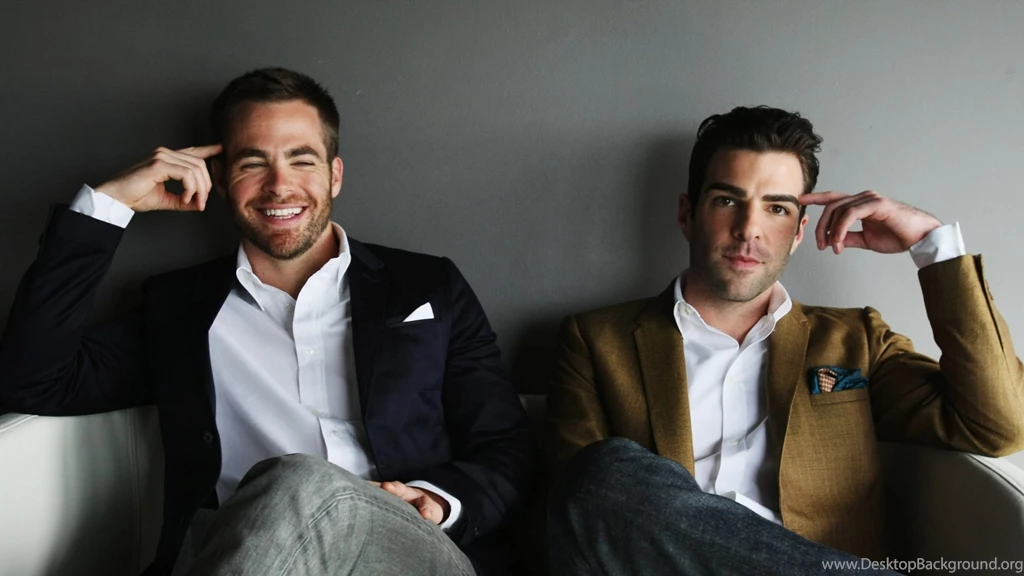 Download Wallpapers 2560x1440 Chris Pine, Zachary Quinto, Actors ...