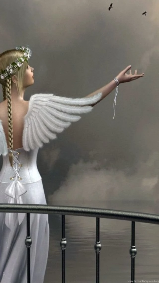 Angel Girl iPhone 5 Wallpapers