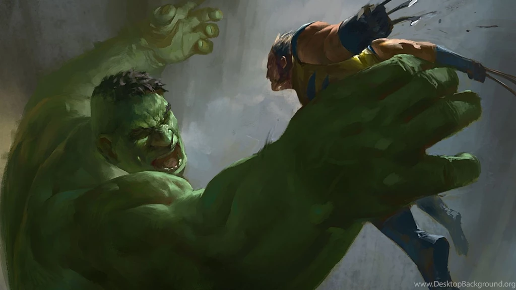 Download Wallpapers 1920x1080 Hulk, Wolverine, X men, Marvel Comics ...