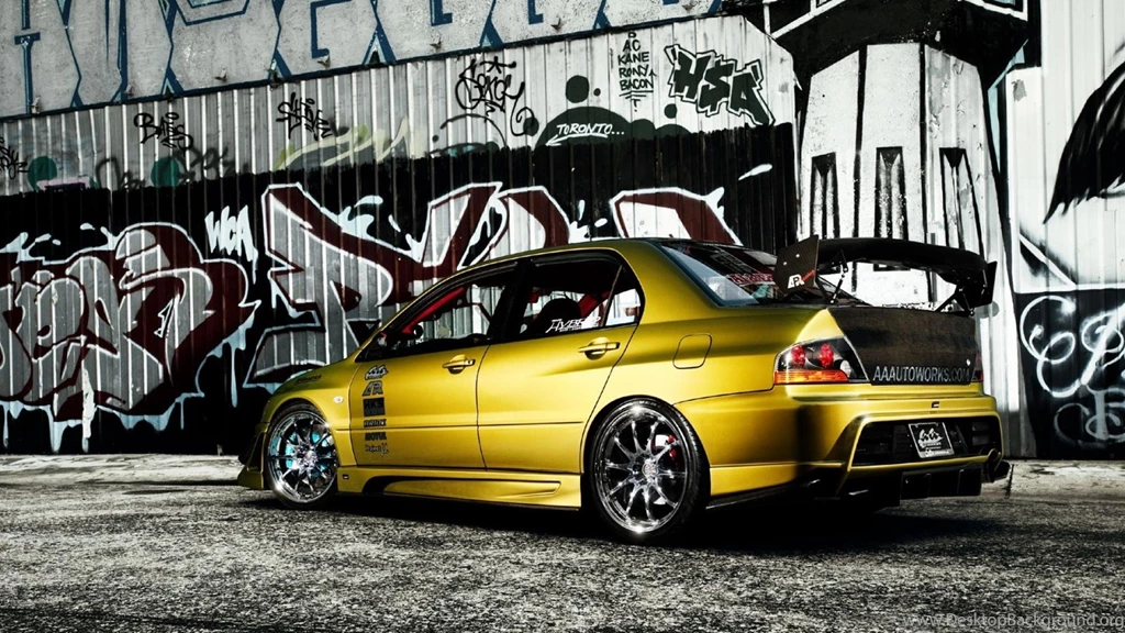 Wallpapers Lancer Graffiti Mitsubishi Evolution Car 1920x1080 ...