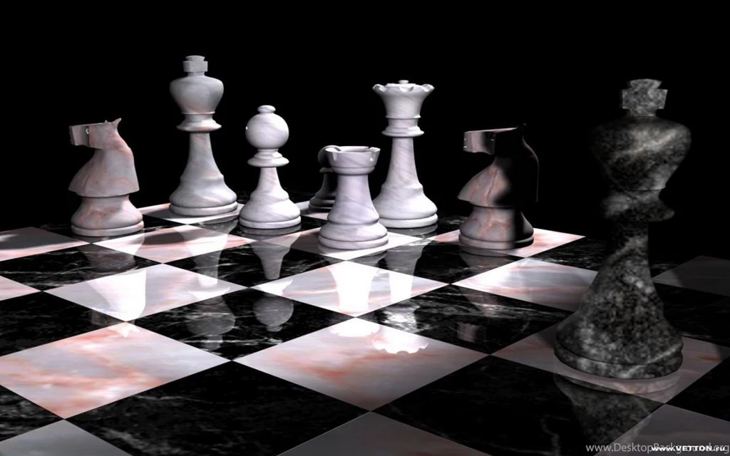 3D Chess Board Wallpaper.