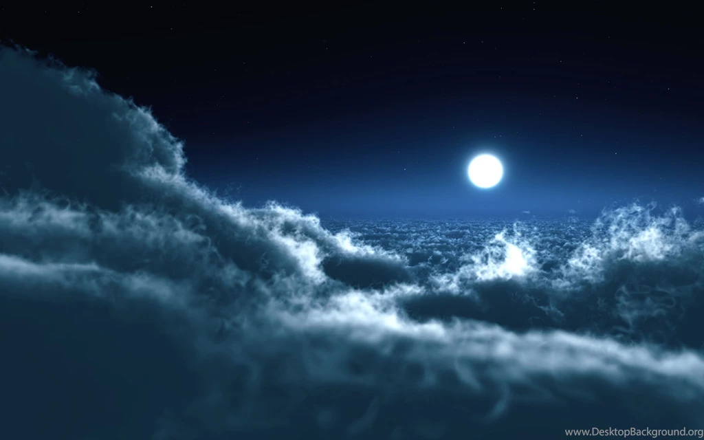 Night Sky Clouds Wallpaper.