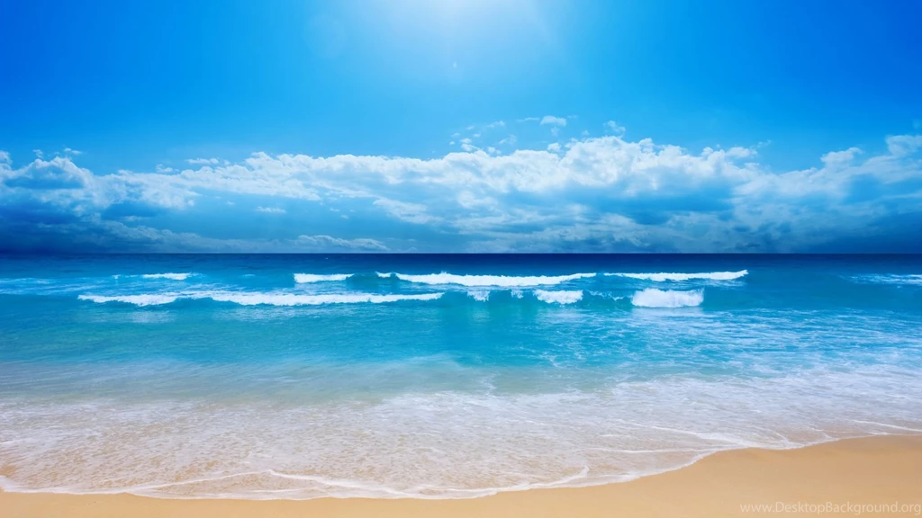 Ocean Waves Beach   Wallpaper.