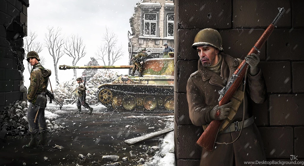 War Snow Winter Tank Soltau The Germans Russian Soviet Union Town ...