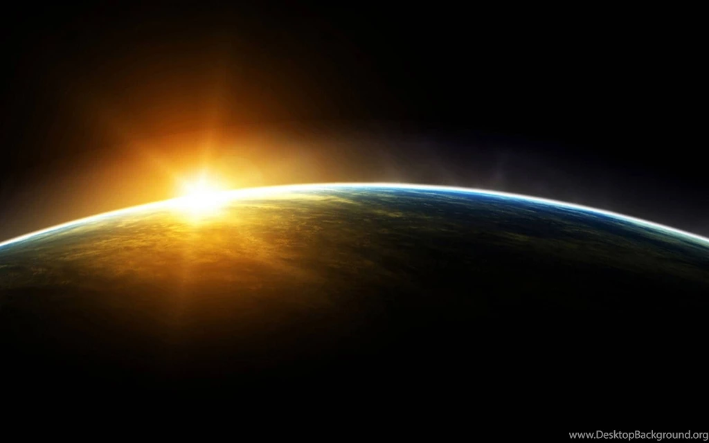 Sunrise Space Earth The Universe Journey Wallpapers (