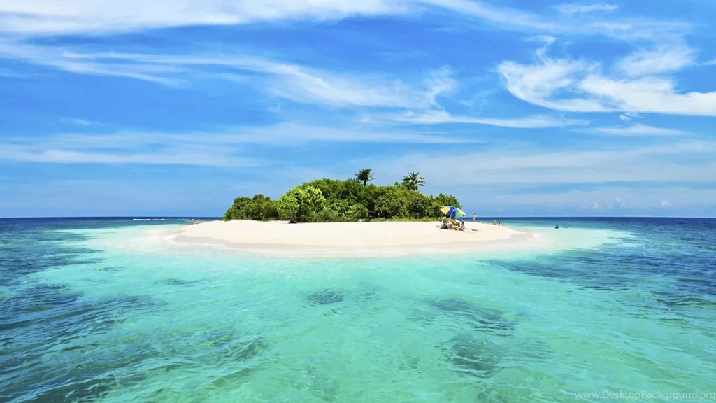 Island Ocean Beach Background HD Wallpaper1