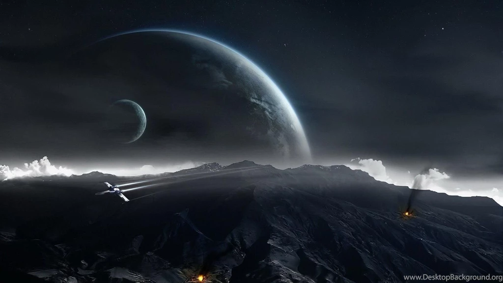 Space Dark Planet Desktop Wallpapers Hd Wallpapers Free To ...