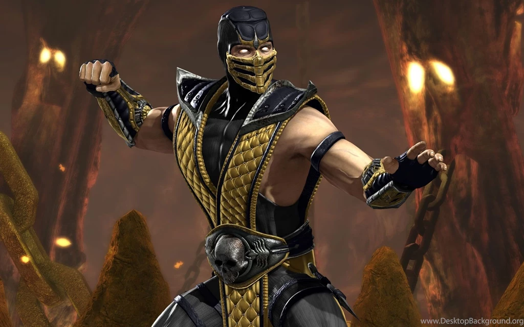 3d Scorpion Mortal Kombat Wallpapers Desktop Background