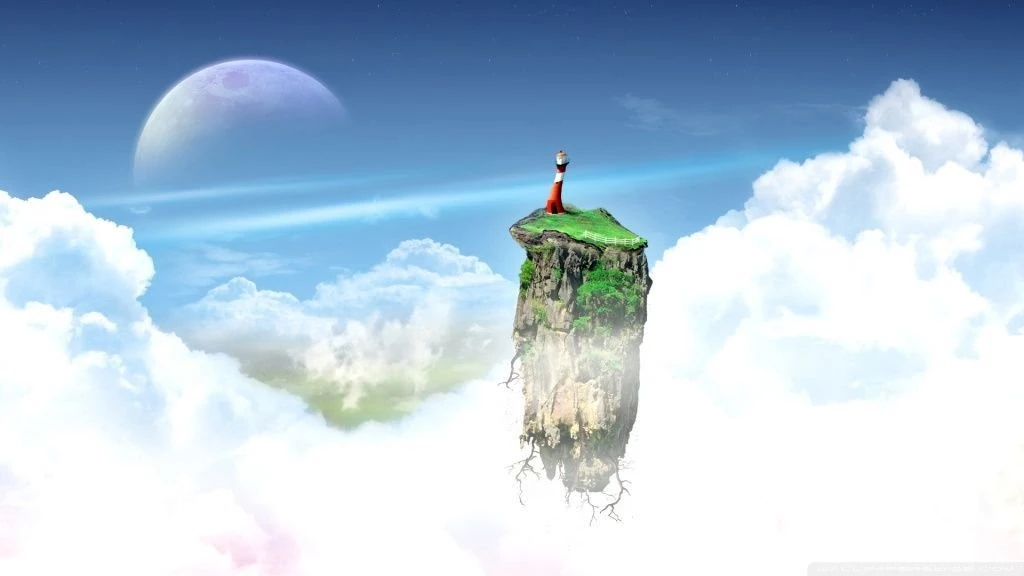 Flying Island HD Desktop Wallpapers : Widescreen : High Definition ...