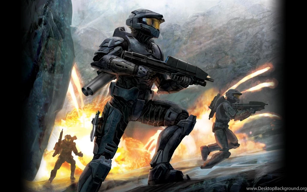 Halo Assault Rifle Explosions Guns Spartan Wallpapers (