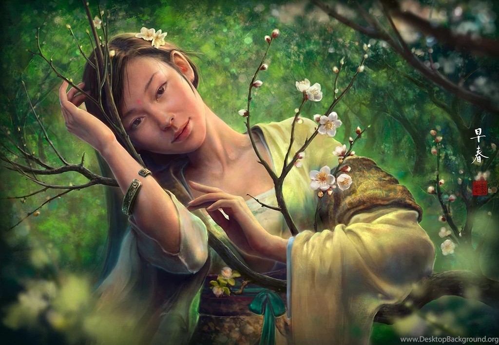 Asian Face Profile Wallpaper.