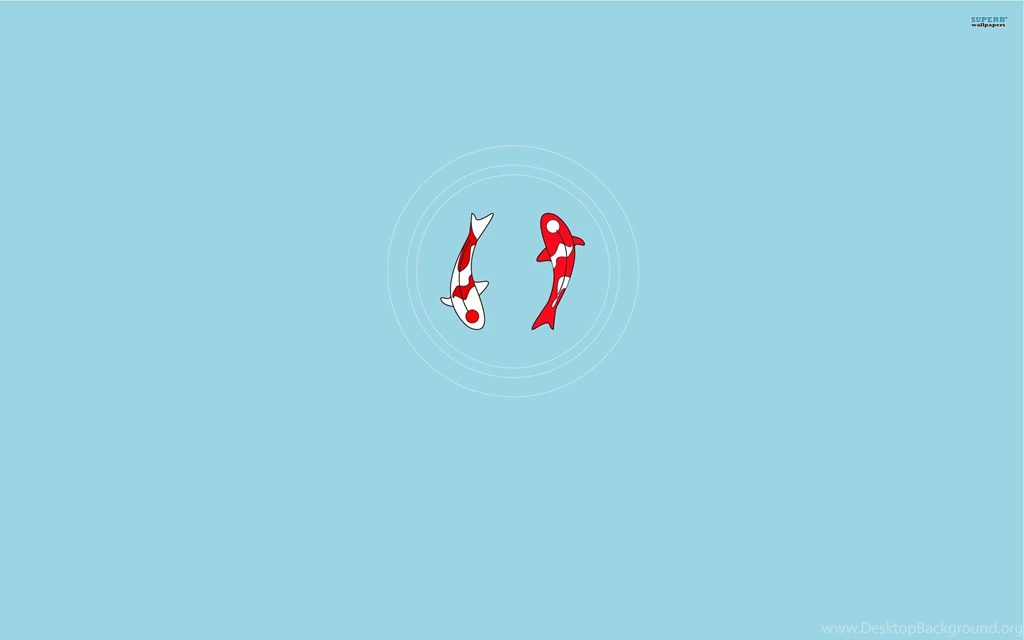 Koi Fish Yin Yang Wallpapers Minimalistic Wallpapers