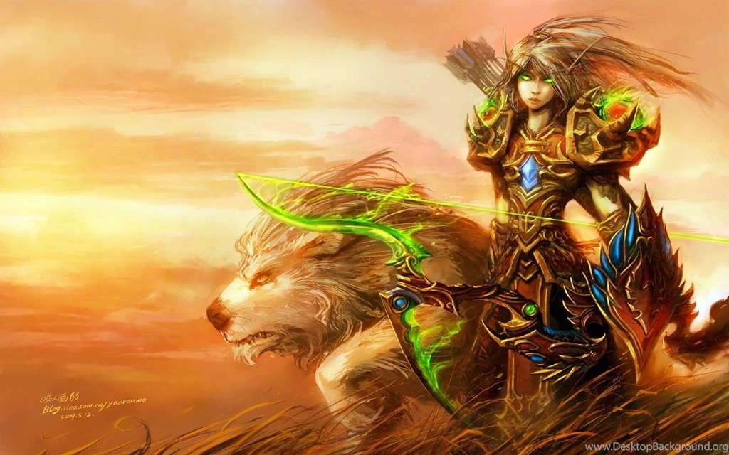 Video Games, World Of Warcraft, Blood Elf, Hunter, Archers ...