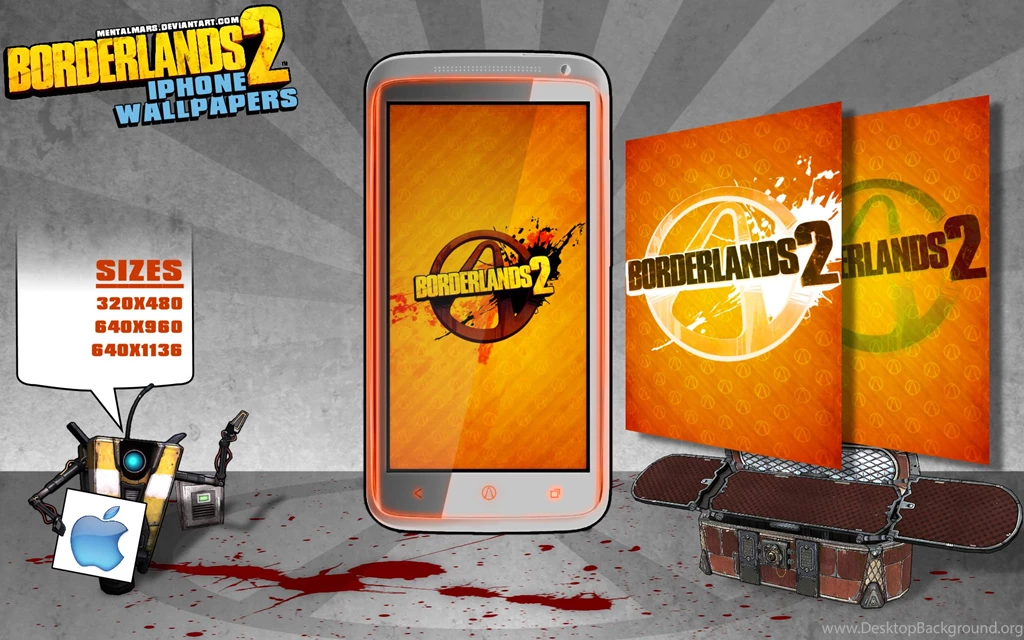 Borderlands 2 Iphone Wallpapers   Vault By Mentalmars On DeviantArt